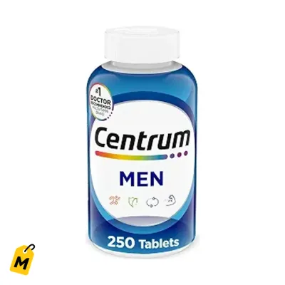 Centrum Hombres 200 tabletas. Vitaminas D3 B y Antioxidantes.