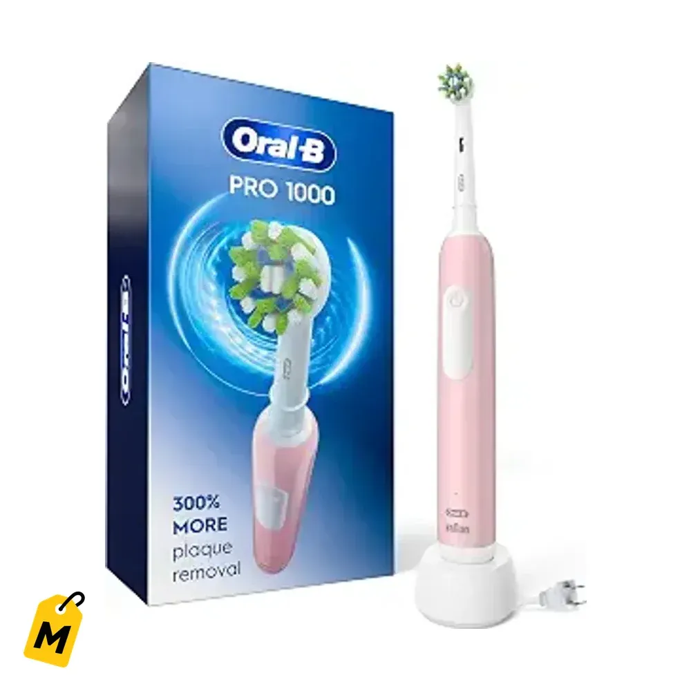 Cepillo Electrico Oral-B Pro 1000 Recargable Rosado - Dientes Impecables