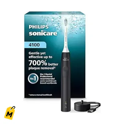 Philips Sonicare 4100 Cepillo Electrico Recargable Negro - Sonrisa Que Enamora