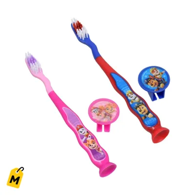 Cepillos Dientes Ninos Paw Patrol Nickelodeon Suaves y con Ventosa