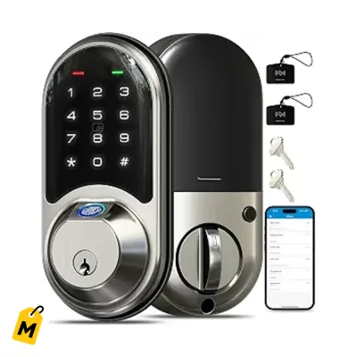 Cerradura Inteligente Veise RZ07 Huella Digital 7 en 1 Entrada Sin Llave