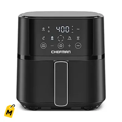 Chefman Air Fryer 4QT Compacta Pa Comidas Rapidas y Crujientes, Hi-Fry, Pantalla Tactil, N