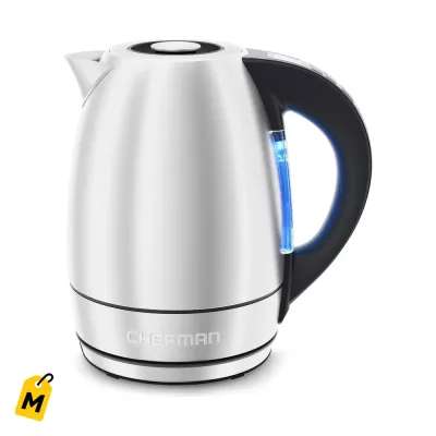 Chefman Hervidor Electrico 1.8L Acero Inoxidable - Agua Caliente al Toque