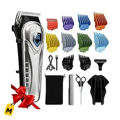 Maquina de Pelo Chicclly Inalambrica - Corta Rapido, Silenciosa, 10 Peinillas, LED