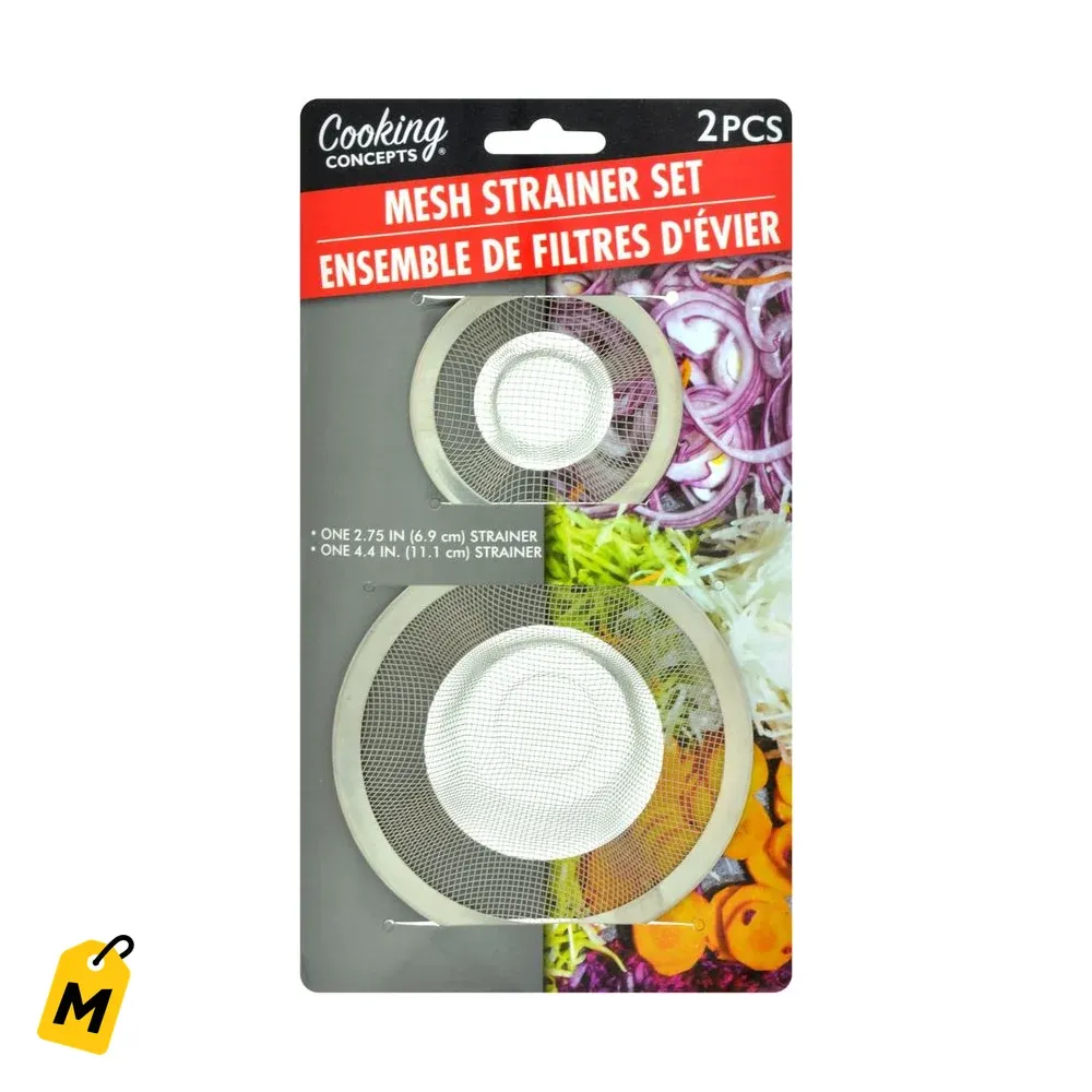 Coladores de Malla Pa Fregadero y Banera - Set de 2 - No Mas Tapones