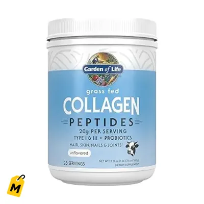 Colageno Garden of Life Sin Sabor Pelo Piel Unas Articulaciones 28 Servicios