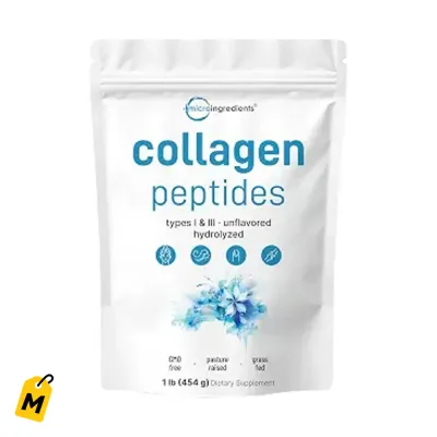 Colageno Hidrolizado Micro Ingredients 1 lb - Pa Pelo Piel Uñas y Huesos alante