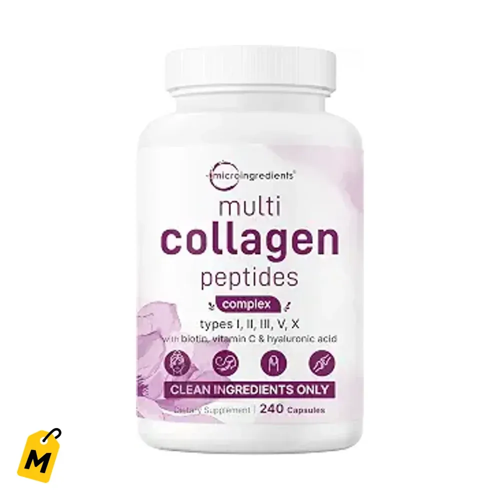 Colageno Multi Peptidos Micro Ingredients - 240 Capsulas. Pa Piel, Pelo y Unas