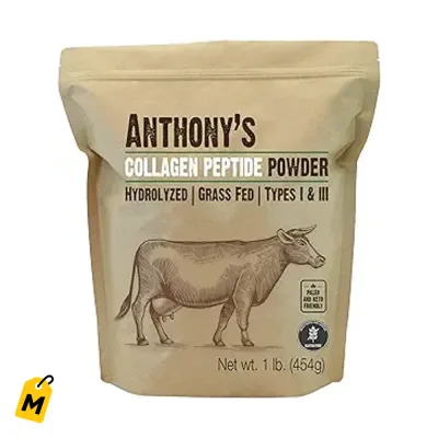 Colageno Peptido Anthony's Puro 1lb Sin Sabor Keto Paleo