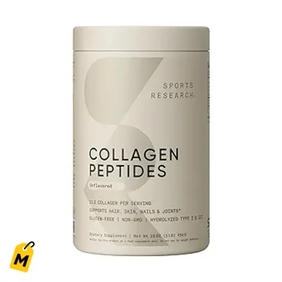 Colageno Peptidos SR 16oz Sin Sabor - Pelo Piel Articulaciones - 41 Servicios