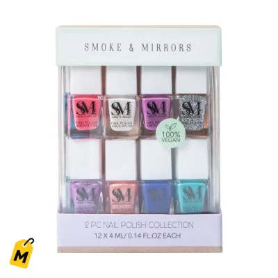 Coleccion Esmaltes Smoke & Mirrors 12 Colores Para Unas Chulisimas