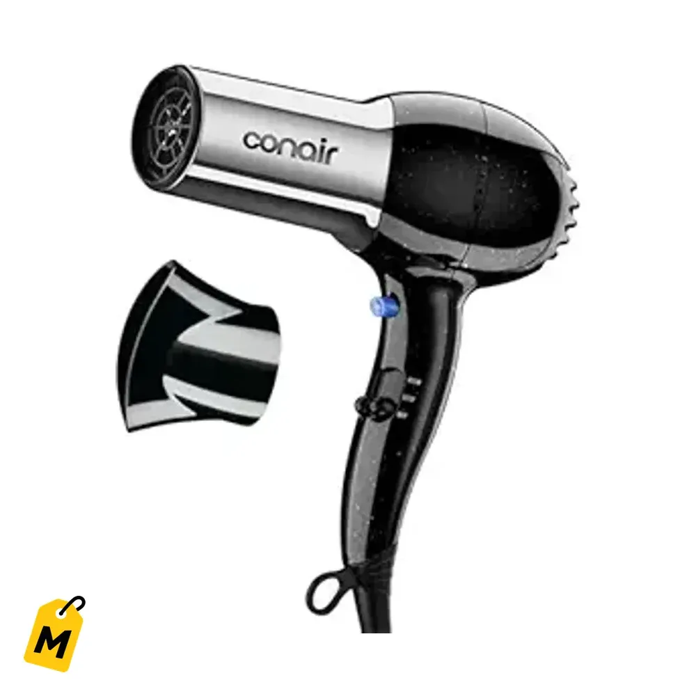 Conair Secador Ionico 1875W | Pelo liso y brillante sin frizz, secado rapido y facil