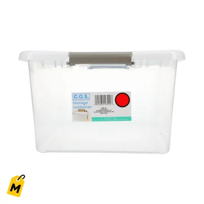 Contenedor C.O.S. con Tapa de Clip, Pack de 3