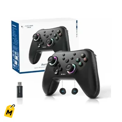 Control AceGamer Aurora II Inalambrico Pa To Lo Juego Con Joysticks Hall Effect