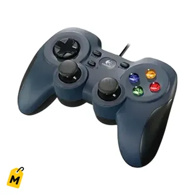 Control Logitech F310 Cableado Pa PC Juega como en Consola Azul Negro