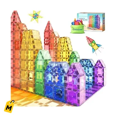 Coodoo Bloques Magneticos pa Ninos Juguete STEM Creativo y Educativo 40PCS