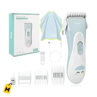 Cortadora Pelo Bebe y Adulto Eanceil, Cuchilla Ceramica, Inalambrica, Silenciosa