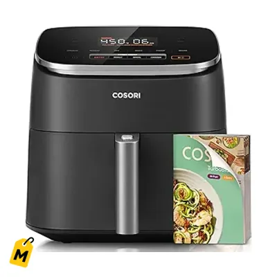 Cosori Freidora Aire TurboBlaze 6 Qt 9 en 1 Sin PFAS Cocina Rapido y Parejo