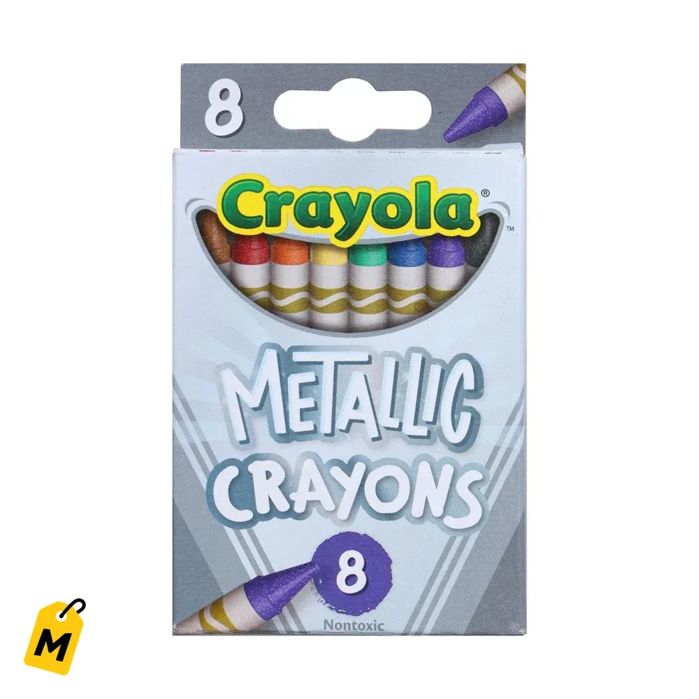Crayola Metalicos 8 Paquetes - Colores Brillantes Pa Crear