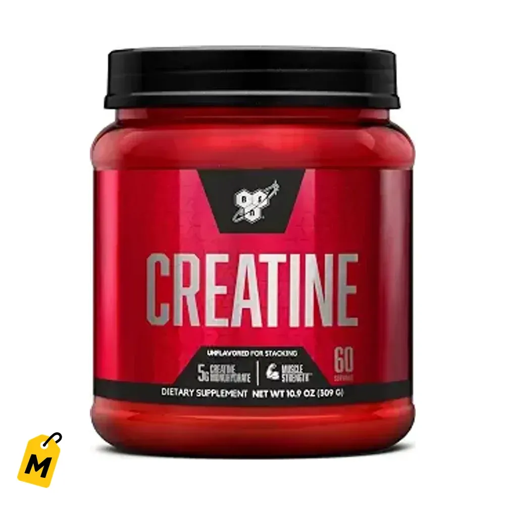 Creatina BSN Micronizada 5g x 60 Servicios Pa Musculos Fuerza y Rendimiento Sin Sabor