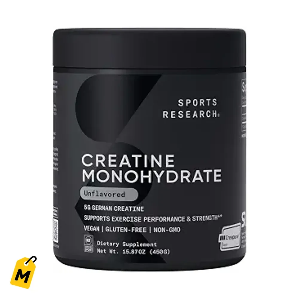Creatina Monohidratada Creapure Sports Research, 90 Servicios