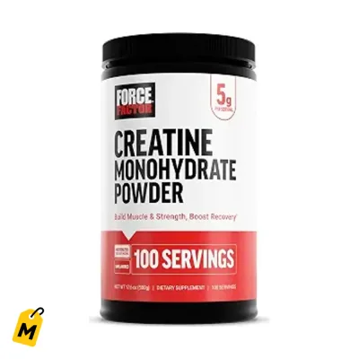 Creatina Monohidratada Force Factor 5g - Energia y Fuerza Pa Tus Entrenos