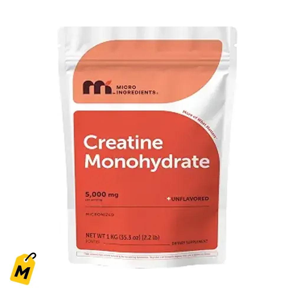 Creatina Monohidratada Micronizada 1kg - 5000mg/Serv - Sin Sabor - Pa Hombres y Mujeres