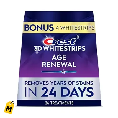 Crest 3D Whitestrips Blanqueador Dental Edad 48 Tiras Sonrisa Joven