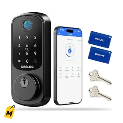 DESLOC B200 Cerradura Smart Huella Teclado App Control y Auto Bloqueo