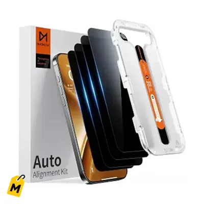 DIMONCOAT 4-PACK Protector Pantalla Privacidad iPhone 16 Pro Max Dura y Facil