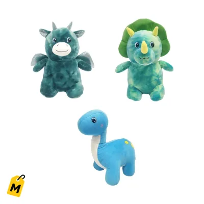 Dinosaurios Peluche Suaves Surtidos - Set de 9 Pa la Alegria de los Ninos