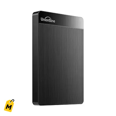 UnionSine 1TB Disco Duro Externo Portatil USB 3.0 Pa PC Mac PS4 Xbox Negro