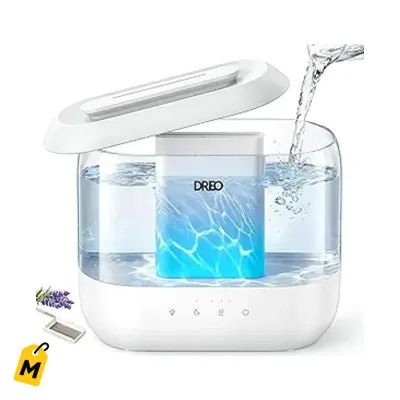 DREO Humidificador 4L pa tu Cuarto, 36H, Silencioso, Facil de Llenar y Limpiar