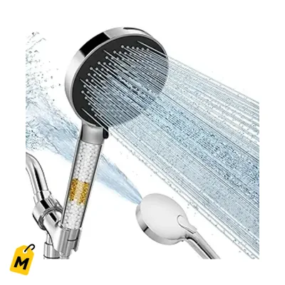 Ducha Filtrada SR SUN RISE con Telefono pa Agua Dura y Cloro Alta Presion 9 Modos y Limpie