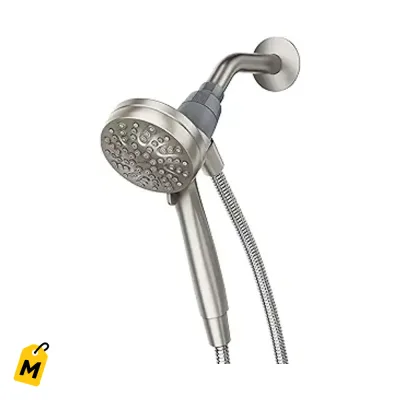 Ducha Moen Magnetix con Rociador de Mano, 6 Chorros, Niquel Anti Manchas