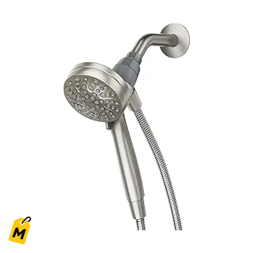 Ducha Moen Magnetix con Rociador de Mano, 6 Chorros, Niquel Anti Manchas