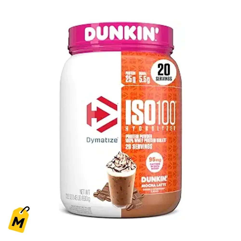 Dymatize ISO100 Proteina + Energia Mocha Latte - Pa Ponerte Duro y Activo
