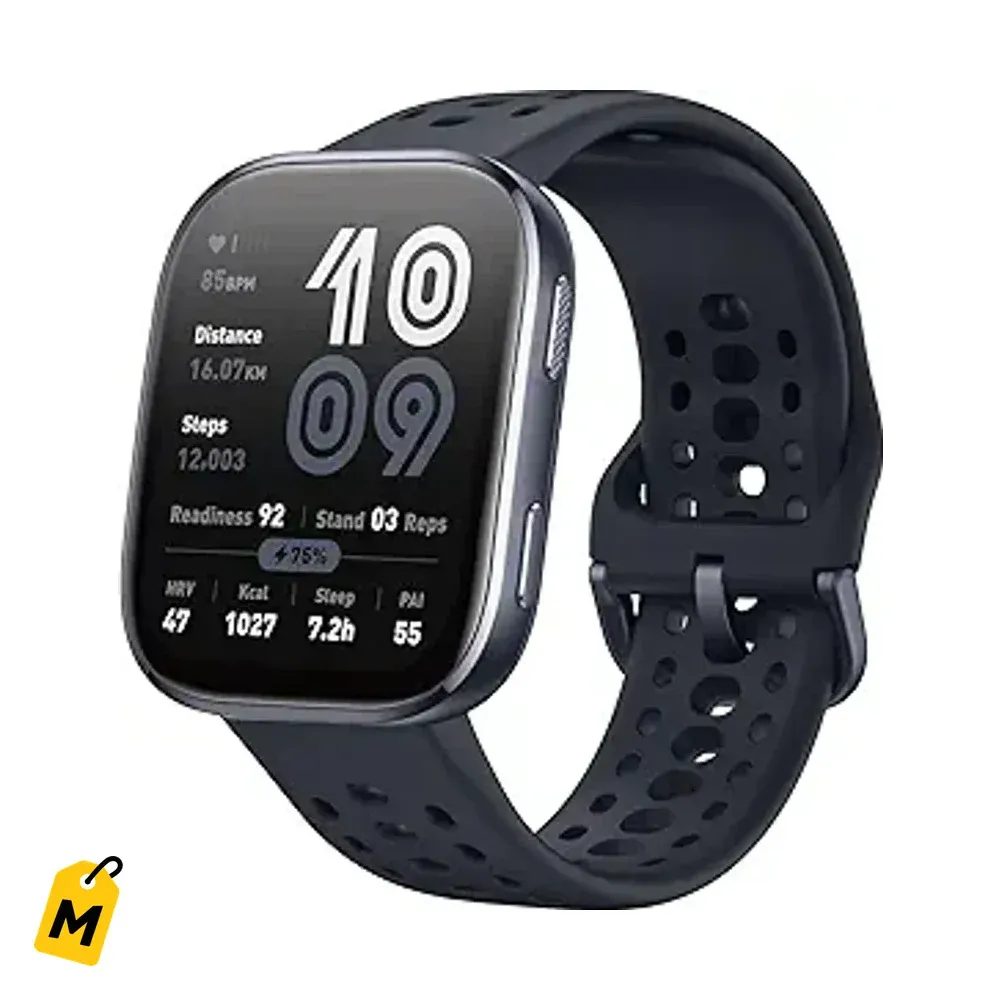 El Amazfit Bip 6 Smartwatch Negro - Bateria Larga, GPS, Llamadas y Salud