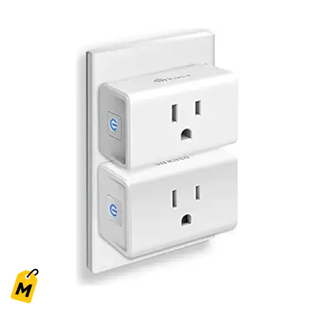 Enchufe Inteligente Kasa Ultra Mini 15A WiFi Alexa Google Home para Casa 2-Pack