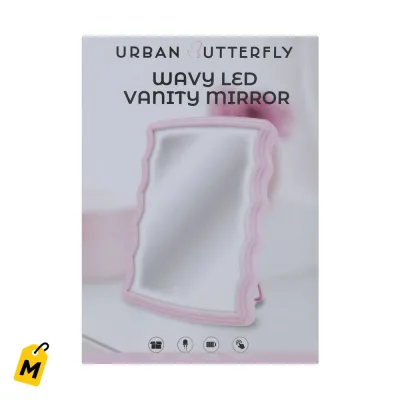 Espejo LED Ondulado para Maquillaje - Color Sorpresa