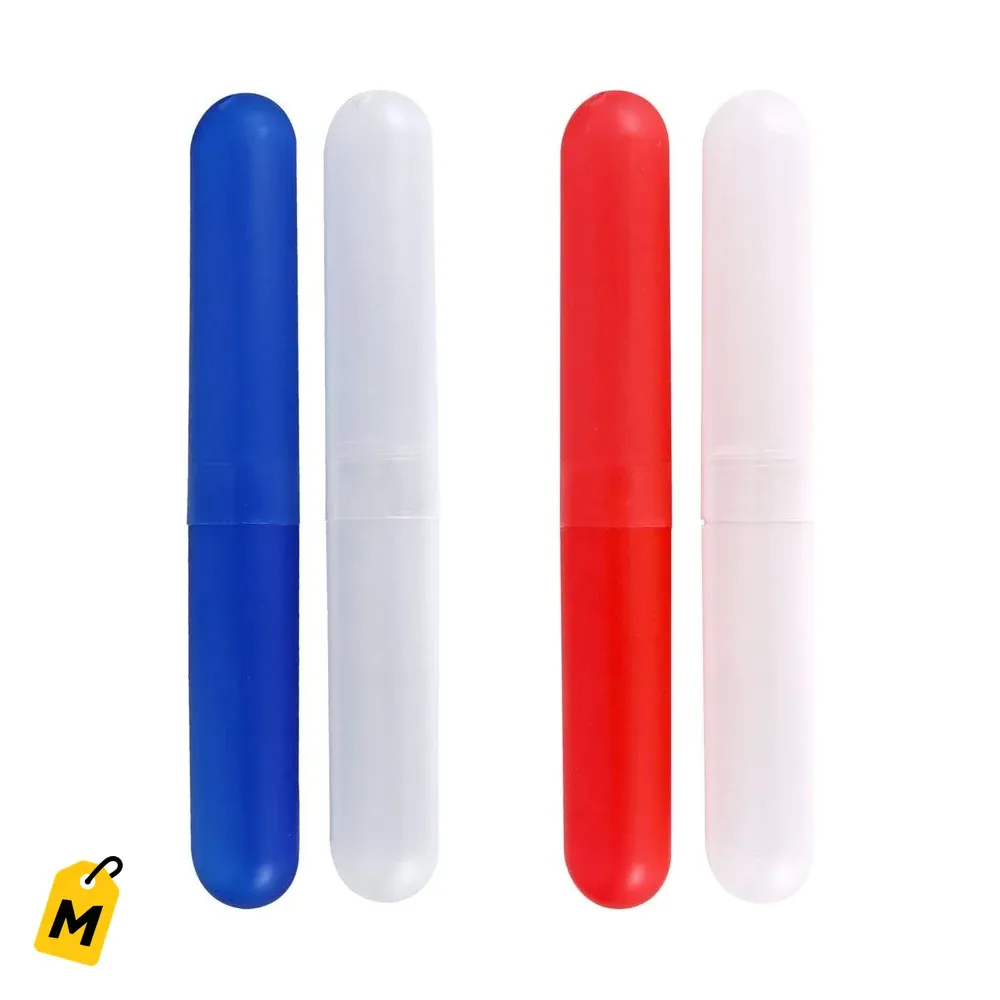 Estuches Plasticos para Cepillos de Viaje, Pack de 2 Unidades