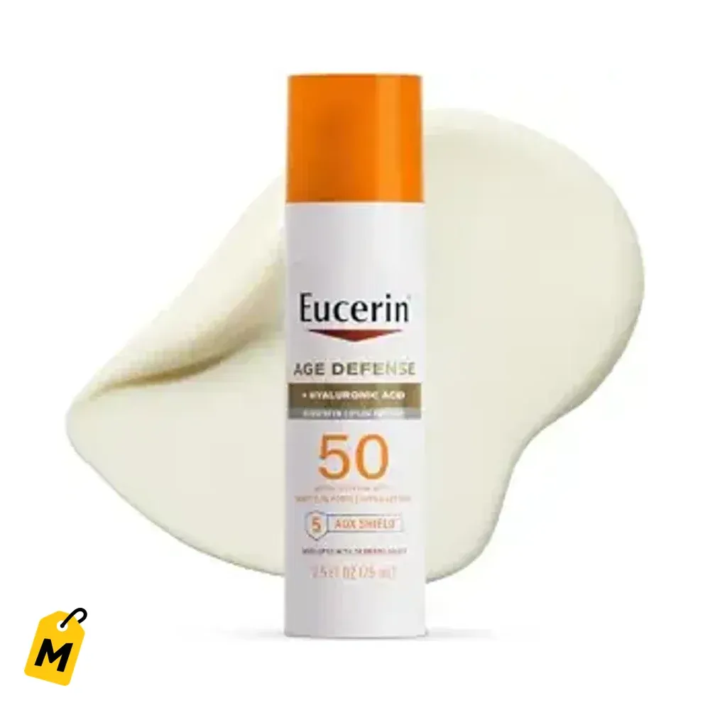 Eucerin Protector Solar Cara SPF 50 Anti Edad Acido Hialuronico Sin Rastro