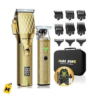 FADEKING Clipper y Trimmer Pro Sin Cable para Hombres 7000RPM