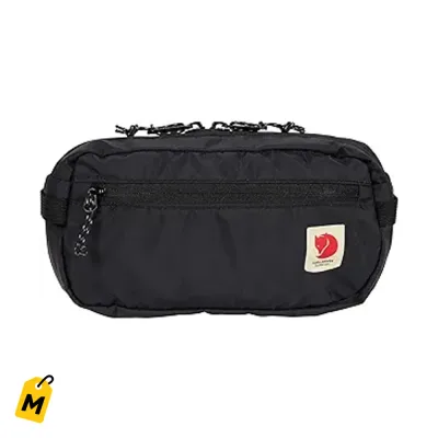 Fjallraven High Coast Cangurera Negra - Ligera, pa tu dia a dia y aventuras