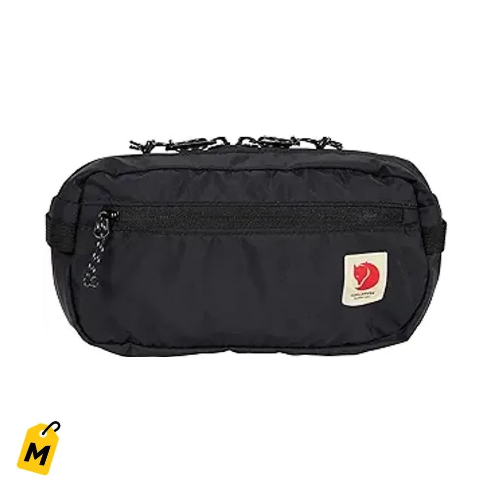 Fjallraven High Coast Cangurera Negra - Ligera, pa tu dia a dia y aventuras