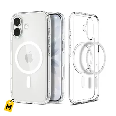 Forro Spigen iPhone 17 Ultra Hybrid MagFit - Claro, Protege Camara, No Amarilla