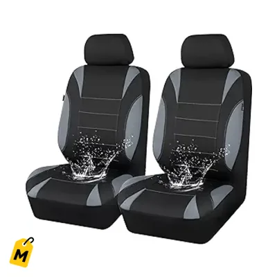 Forros Asientos Delanteros CAR PASS Impermeables Neopreno Airbag Compatible Gris
