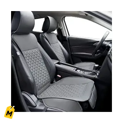 Forros Asientos Elantrip Cuero Gris Universal Protege Tu Carro Con Estilo y Durabilidad