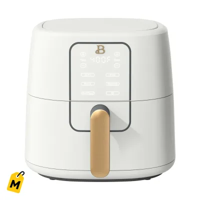 Freidora de Aire 6qt TurboCrisp Antiadherente Ceramico Blanco Nieve