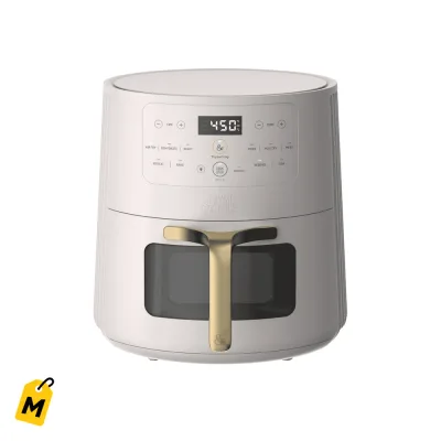 Freidora de Aire Thyme & Table 6QT: ThymeCrisp y Cesta Antiadherente Color Arena